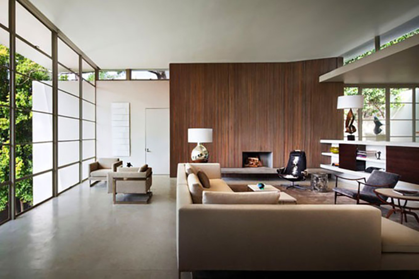 Boje za zidove treba prilogoditi ukoliko u enterijeru postoji dominantan zid u oblozi od drveta.