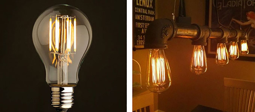 Industrijske sijalice daju posebnu atmosferu u osvetljenju.