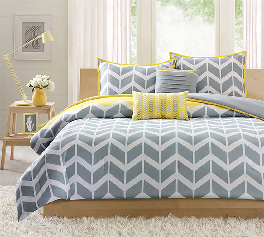 Spavaće sobe dobijaju poseban efekat ako se posteljina uklopi u dizajn enterijera.