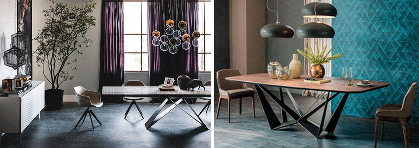 Trpezarija dobija poseban ambijent ako se akcentuje neki zid u boji