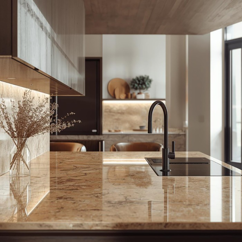 Granit u enterijeru ima luksuzan stil