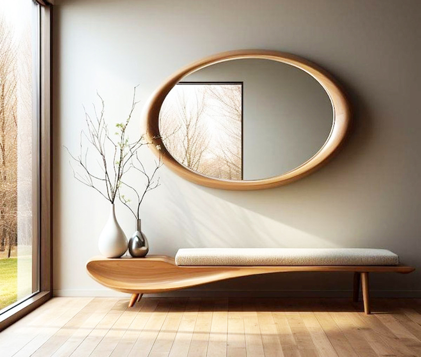 Ogledala u enterijeru mogu postati ukras kao slika ako ima neobičan ram