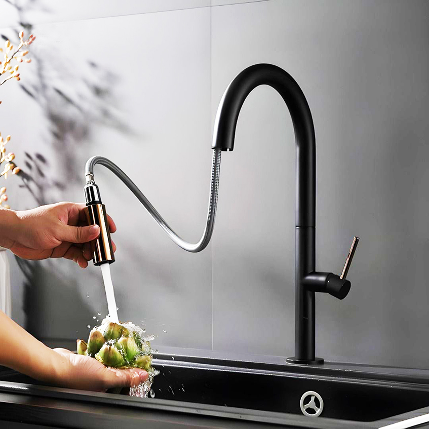 Baterija za kuhinju sa izvlačnim tušem