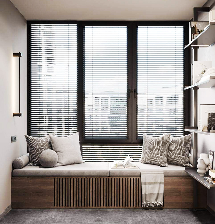 Kada maska za radijator postane dekorativni nameštaj za sedenje ispod prozora