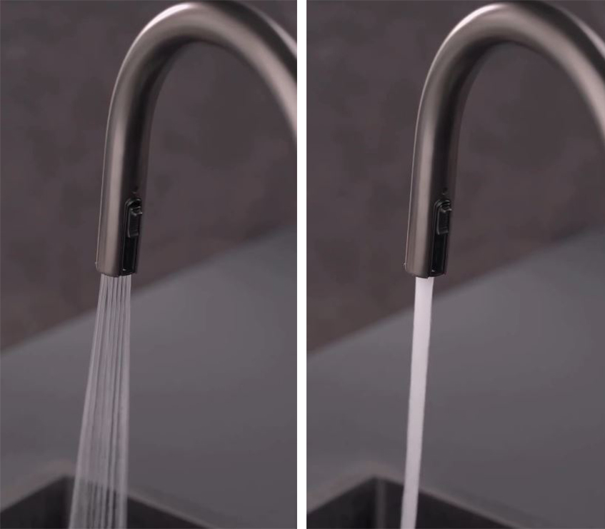 Promena mlaza vode na bateriji