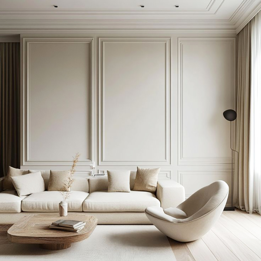 Ugaone lajsne između zida i plafona prave mekši deekorativni ukras u enterijeru