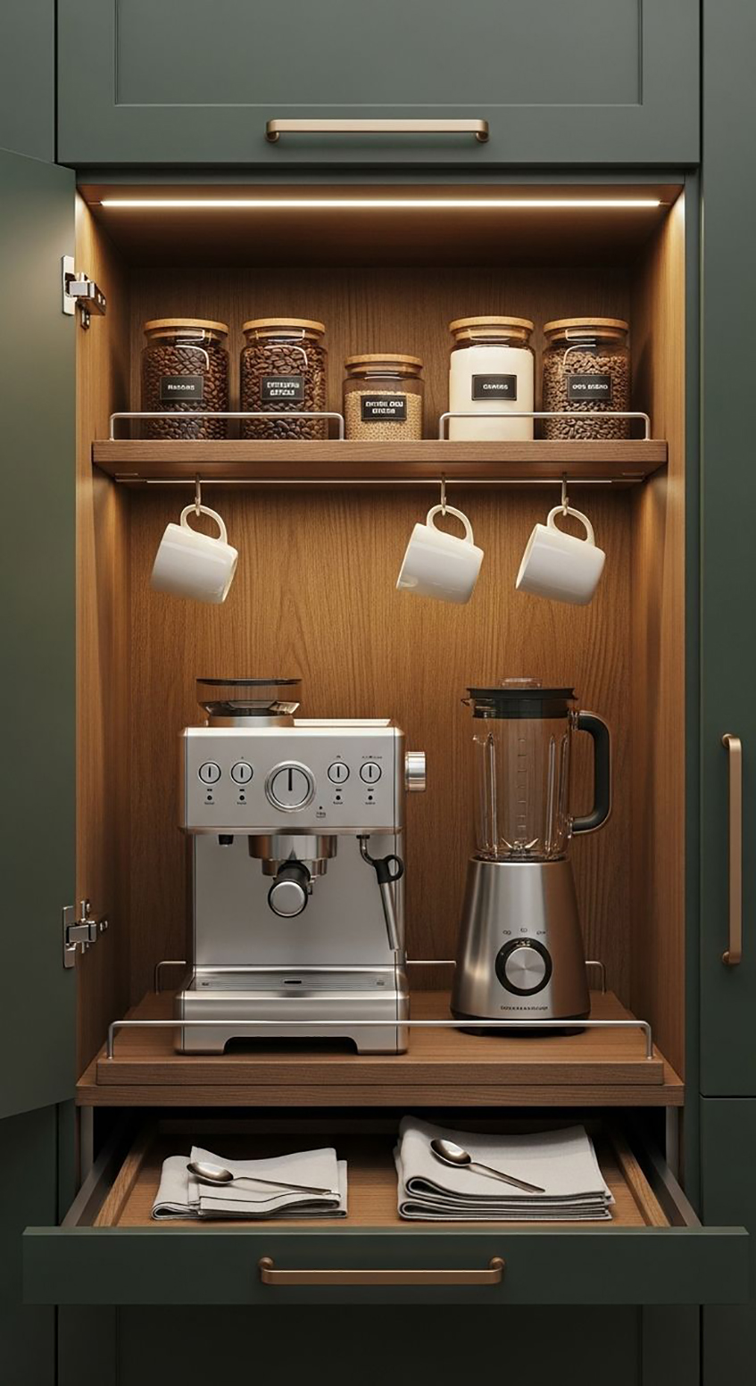 Kućni kafe-aparati predviđeni u sklopu elementa